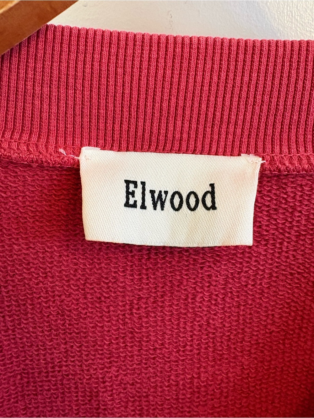 ELWOOD Core Red Oversized Baggy Sweatshirt Men Women Unisex Medium - Picture 3 of 10